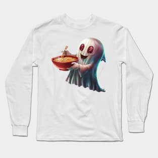 Ramen lover ghost Long Sleeve T-Shirt